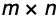 m cross n